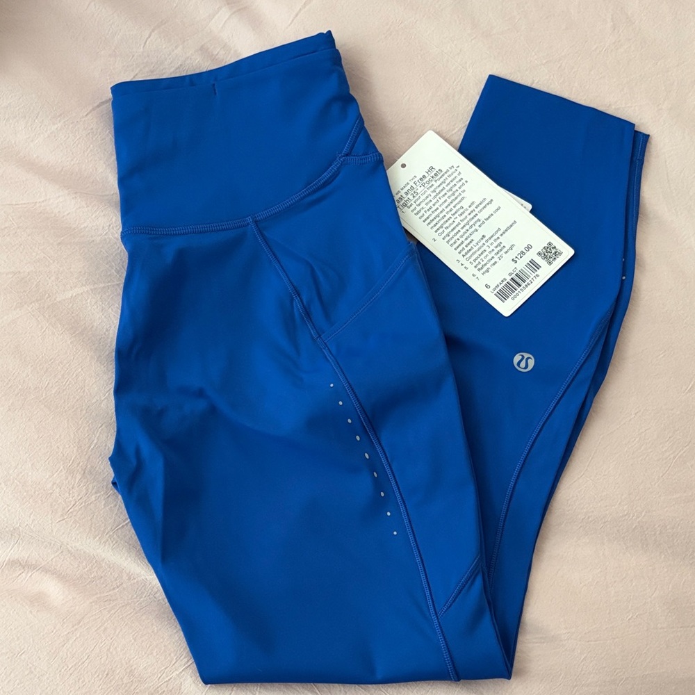 Lululemon Fast and Free HR Tight 25” w Pockets. NWT